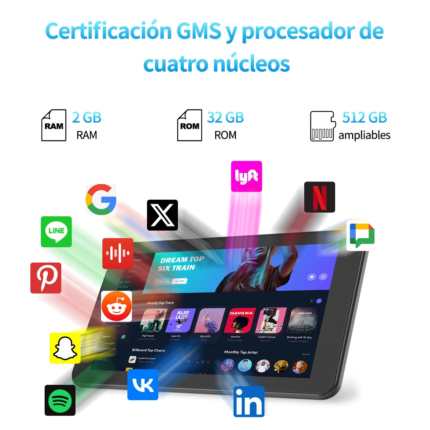 Tablet PC de 7 pulgadas, 32 GB, Android 11, procesador de cuatro núcleos, pantalla IPS HD, cámara dual, WiFi, con funda protectora de PU