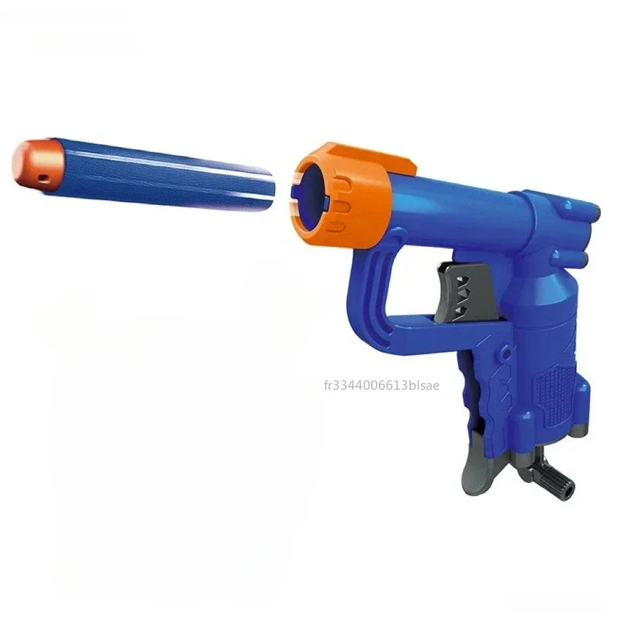 La más nueva mini pistola de balas blandas, de carga manual, adecuada para balas Nerf, pistola de juguete, pistola de dardos para niños, pistolas de juguete, regalo de Navidad