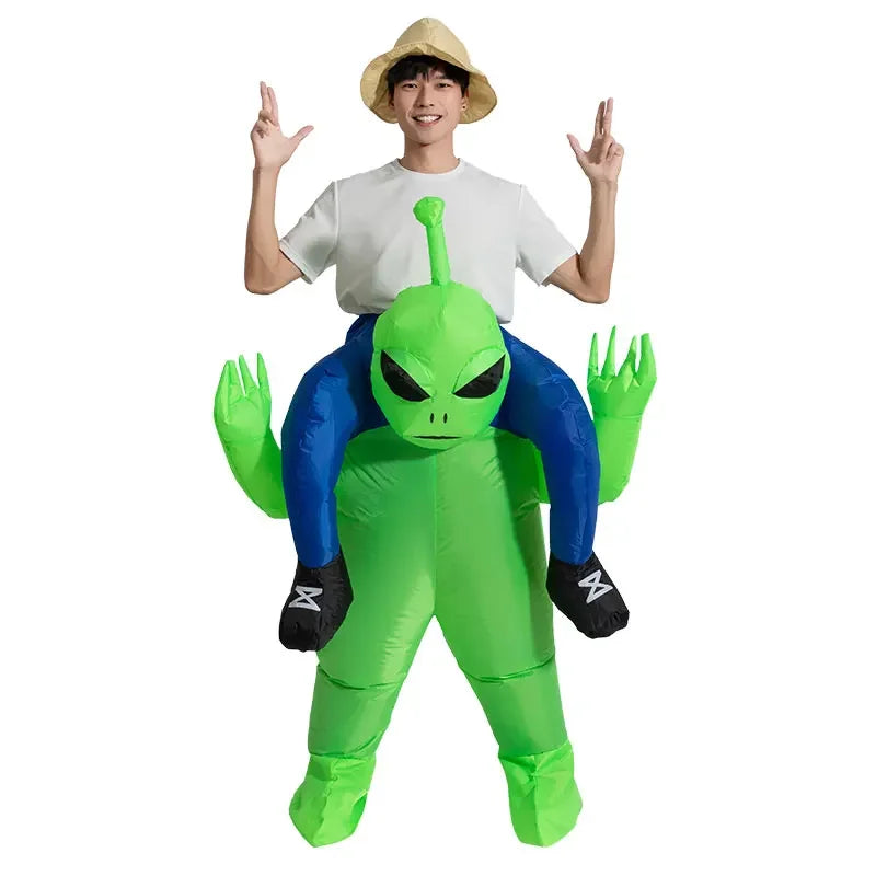 Disfraz inflable de extraterrestre para adultos y niños, divertido disfraz de Halloween para fiesta, para hombre y mujer, 2024