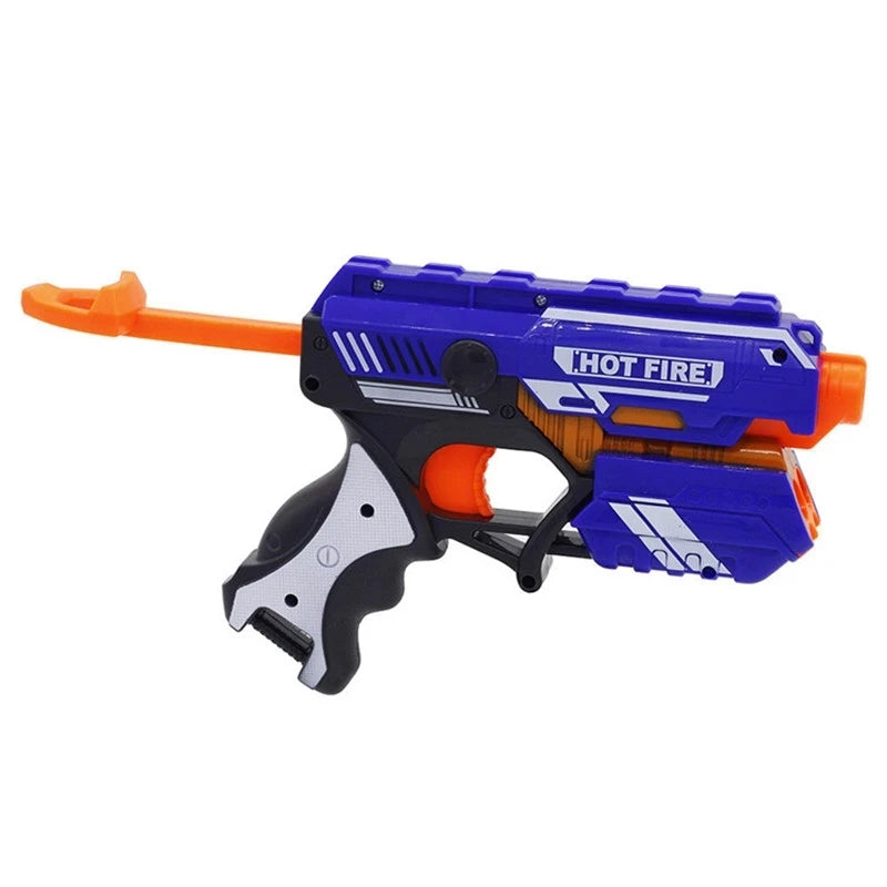 Kits de pistolas de juguete de plástico con balas blandas para niños, pistolas de juguete de dardos Nerf, pistolas de dardos de largo alcance, juguetes para niños, regalo de Navidad