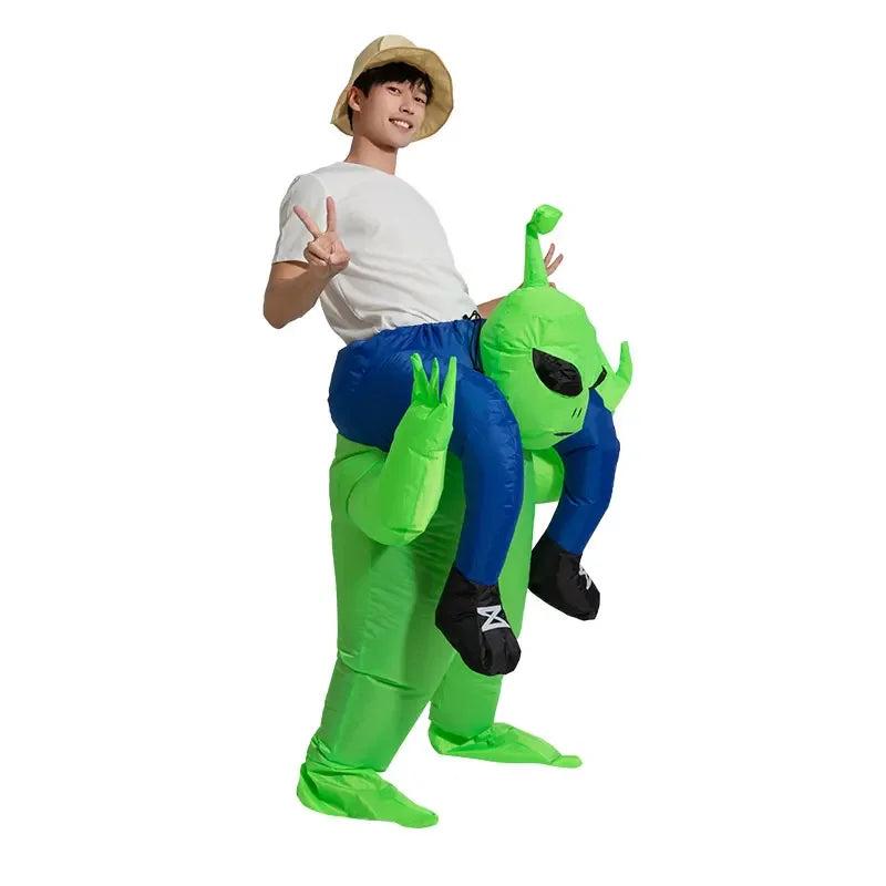 Disfraz inflable de extraterrestre para adultos y niños, divertido disfraz de Halloween para fiesta, para hombre y mujer, 2024