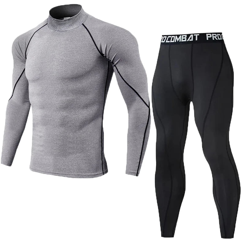 Conjunto de compresión para hombre, ropa deportiva para hombre, trajes de fitness para gimnasio, entrenamiento, jogging, mallas deportivas, ropa protectora, chándal para correr para hombre