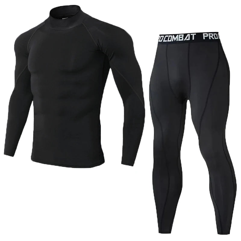 Conjunto de compresión para hombre, ropa deportiva para hombre, trajes de fitness para gimnasio, entrenamiento, jogging, mallas deportivas, ropa protectora, chándal para correr para hombre