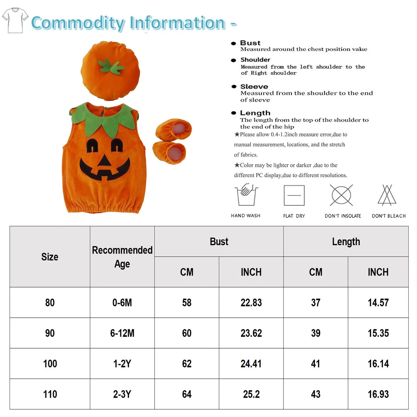 Disfraz de calabaza de Halloween para niños, sombrero de cosplay para bebés, niñas y niños, ropa de actuación escénica para fiestas navideñas, traje, regalos