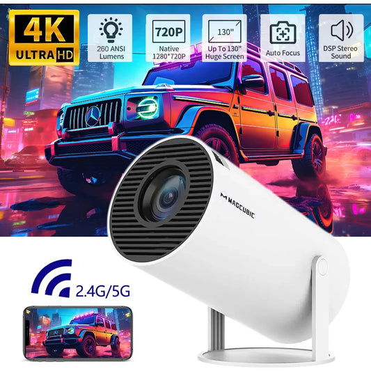 Nuevo proyector HY300 Plus HD LED para cine en casa, consola de videojuegos, miniproyector para películas, versión mejorada