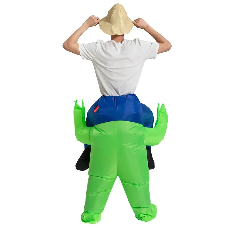 Disfraz inflable de extraterrestre para adultos y niños, divertido disfraz de Halloween para fiesta, para hombre y mujer, 2024