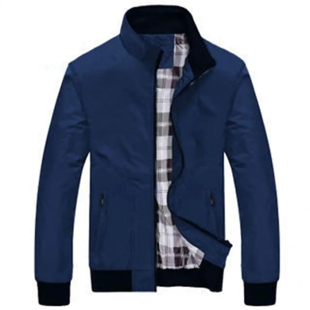 Chaqueta de primavera Fabulosa chaqueta de primavera con puños elásticos, abrigo para hombre que combina con todo, abrigo de otoño para exteriores, montañismo, ropa de tormenta para hombre de alta calidad