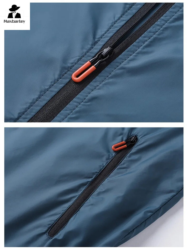 Abrigos de protección solar Chaqueta deportiva impermeable y transpirable para hombre Protección UV de verano Ropa de pesca al aire libre