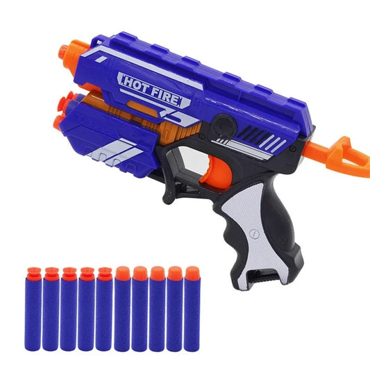 Kits de pistolas de juguete de plástico con balas blandas para niños, pistolas de juguete de dardos Nerf, pistolas de dardos de largo alcance, juguetes para niños, regalo de Navidad