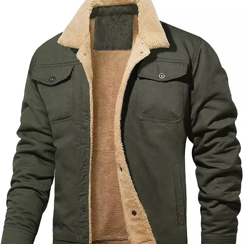 Chaqueta de 7 colores para hombre, nueva chaqueta de otoño/invierno con mono de algodón de terciopelo, chaqueta de moda informal