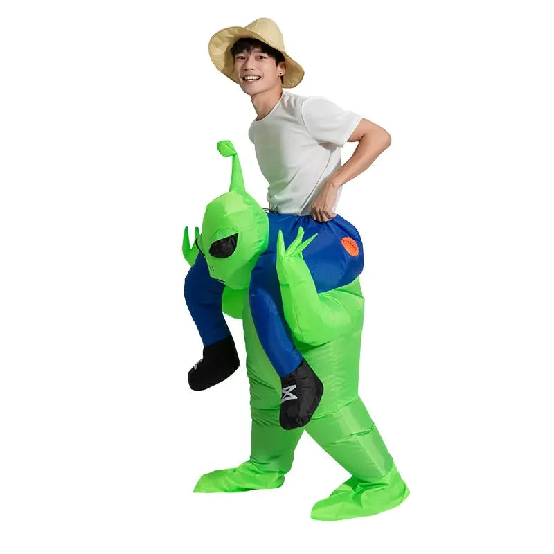 Disfraz inflable de extraterrestre para adultos y niños, divertido disfraz de Halloween para fiesta, para hombre y mujer, 2024