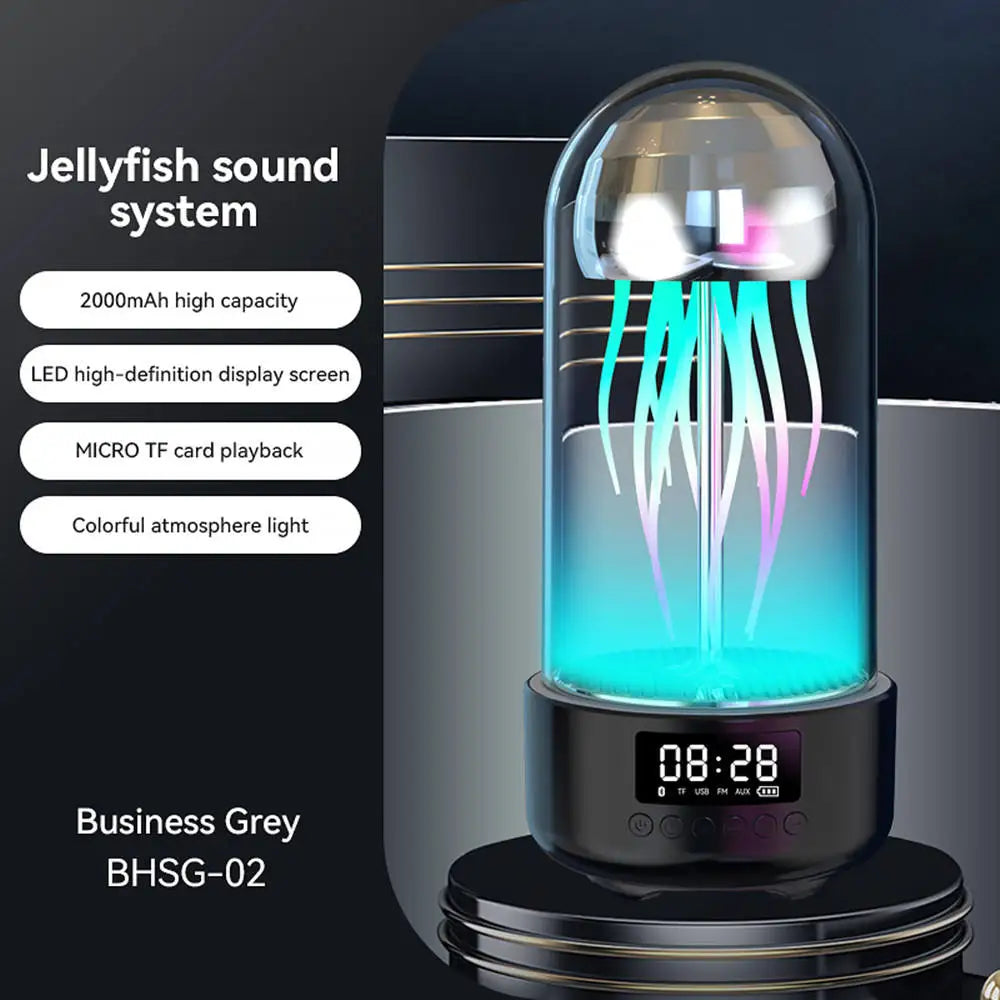 New Creative Jellyfish Luminescent Bluetooth Sound Portable Stereoscopic Breathing Light Intelligent Bluetooth Speaker