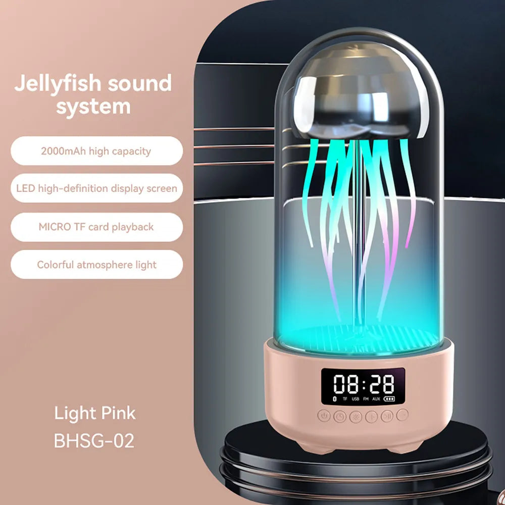 New Creative Jellyfish Luminescent Bluetooth Sound Portable Stereoscopic Breathing Light Intelligent Bluetooth Speaker