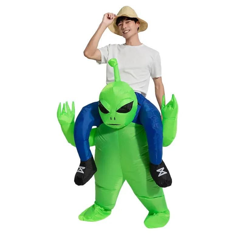 Disfraz inflable de extraterrestre para adultos y niños, divertido disfraz de Halloween para fiesta, para hombre y mujer, 2024