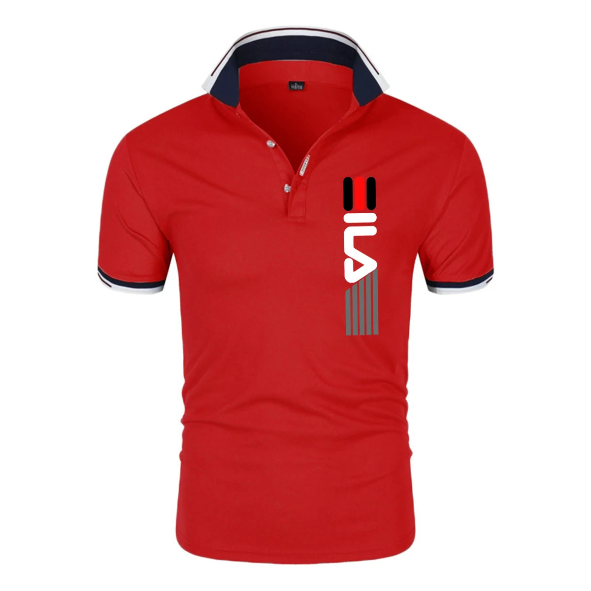 Polo de solapa antipilling para hombre