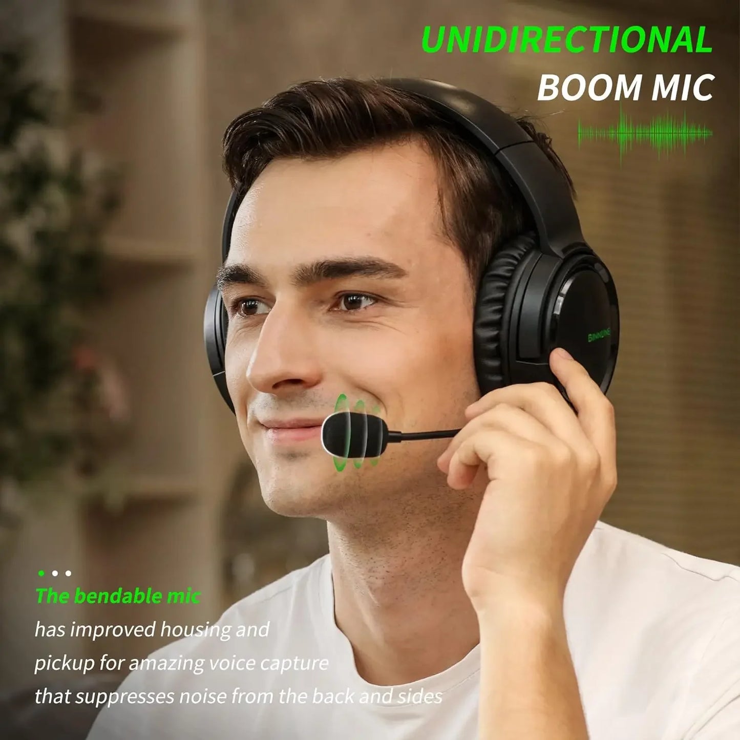 Auriculares para juegos BG02 con micrófono para Xbox Series X|S, Xbox One, PS4, PS5, PC, Switch, auriculares con cable para jugadores