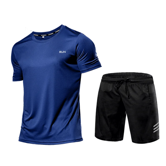 Conjunto de ropa deportiva para hombre, mallas deportivas, traje de entrenamiento, chándal para hombre, camiseta para correr, gimnasio, pantalones cortos, ropa deportiva