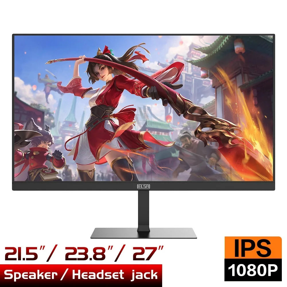 Monitor nuevo de 21,5 24 27 pulgadas para PC, envío gratuito, pantalla plana IPS FHD para ordenador de escritorio para jugadores, HDMI/VGA 1920*1080