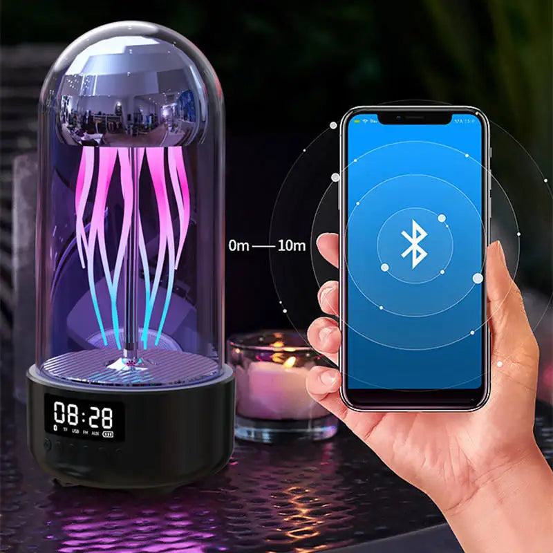 New Creative Jellyfish Luminescent Bluetooth Sound Portable Stereoscopic Breathing Light Intelligent Bluetooth Speaker