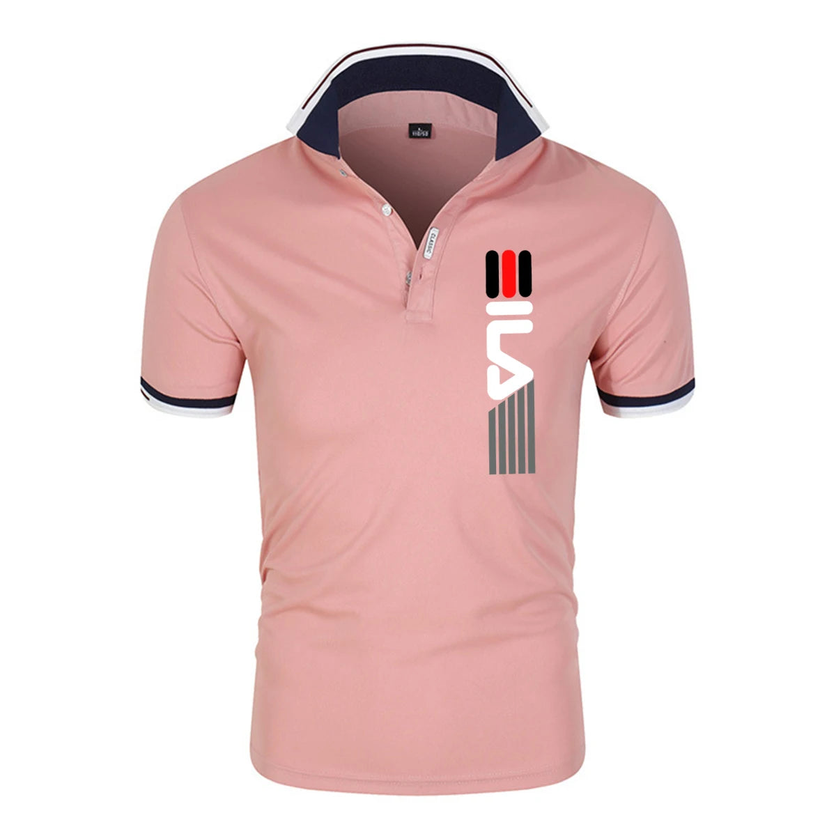 Polo de solapa antipilling para hombre