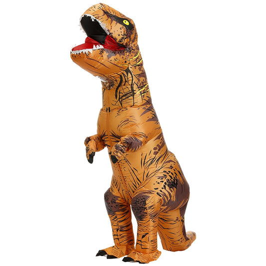 Disfraz de dinosaurio inflable para adultos y niños, traje de fiesta de Anime, Cosplay, Carnaval, Purim, disfraz de Halloween para hombre y mujer