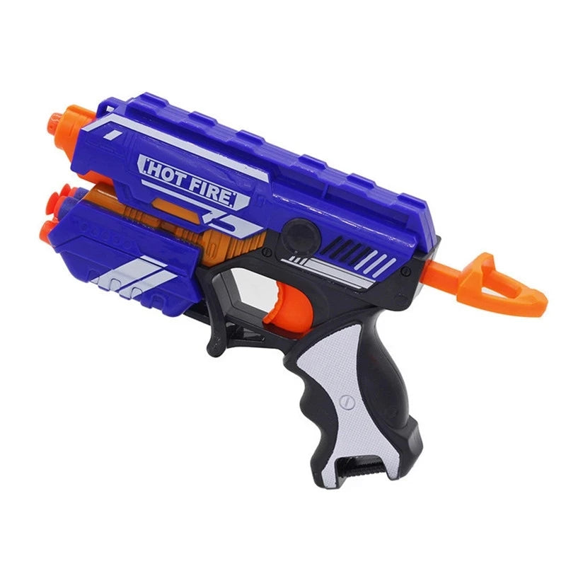 Kits de pistolas de juguete de plástico con balas blandas para niños, pistolas de juguete de dardos Nerf, pistolas de dardos de largo alcance, juguetes para niños, regalo de Navidad