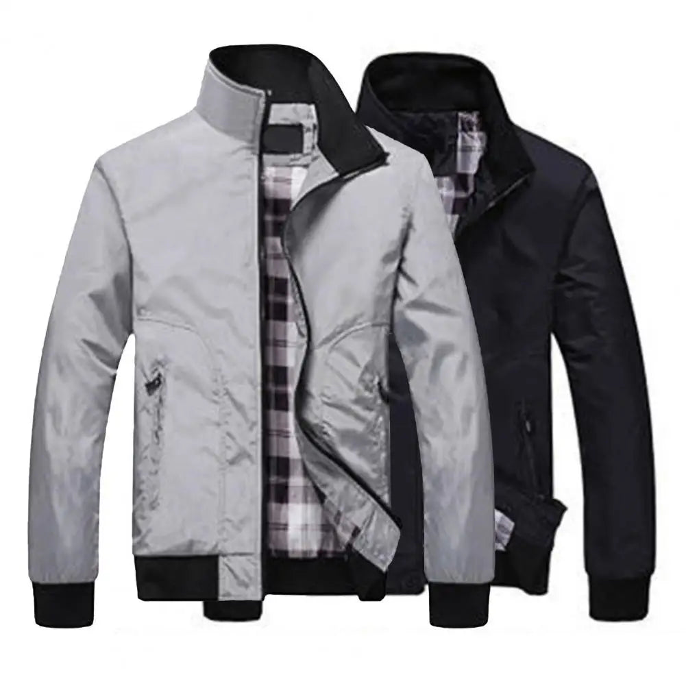 Chaqueta de primavera Fabulosa chaqueta de primavera con puños elásticos, abrigo para hombre que combina con todo, abrigo de otoño para exteriores, montañismo, ropa de tormenta para hombre de alta calidad