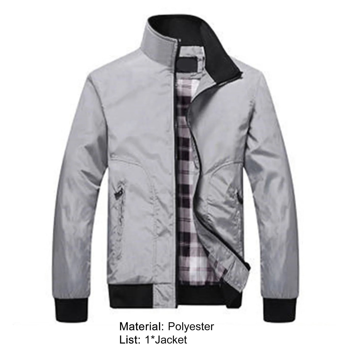 Chaqueta de primavera Fabulosa chaqueta de primavera con puños elásticos, abrigo para hombre que combina con todo, abrigo de otoño para exteriores, montañismo, ropa de tormenta para hombre de alta calidad