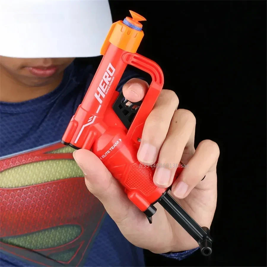 La más nueva mini pistola de balas blandas, de carga manual, adecuada para balas Nerf, pistola de juguete, pistola de dardos para niños, pistolas de juguete, regalo de Navidad