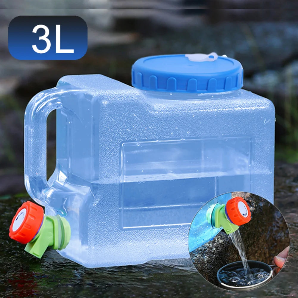 Outdoor Water Bucket Portable Wateater Bucket Portable Tank Container with Faucet for Camping 3L Capacity Outdoor Camping