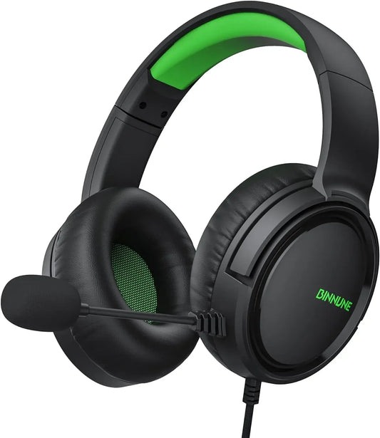 Auriculares para juegos BG02 con micrófono para Xbox Series X|S, Xbox One, PS4, PS5, PC, Switch, auriculares con cable para jugadores